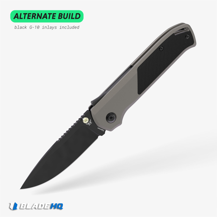 Flytanium Arcade Knife Gray Alum/Micarta (SW) - Blade HQ